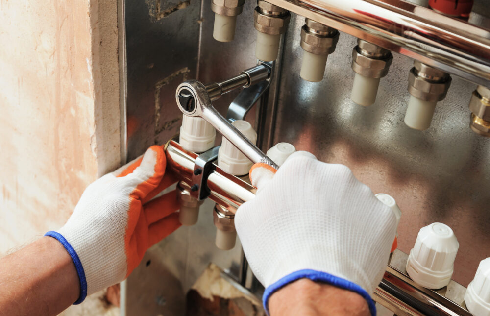 Installation of home heating.